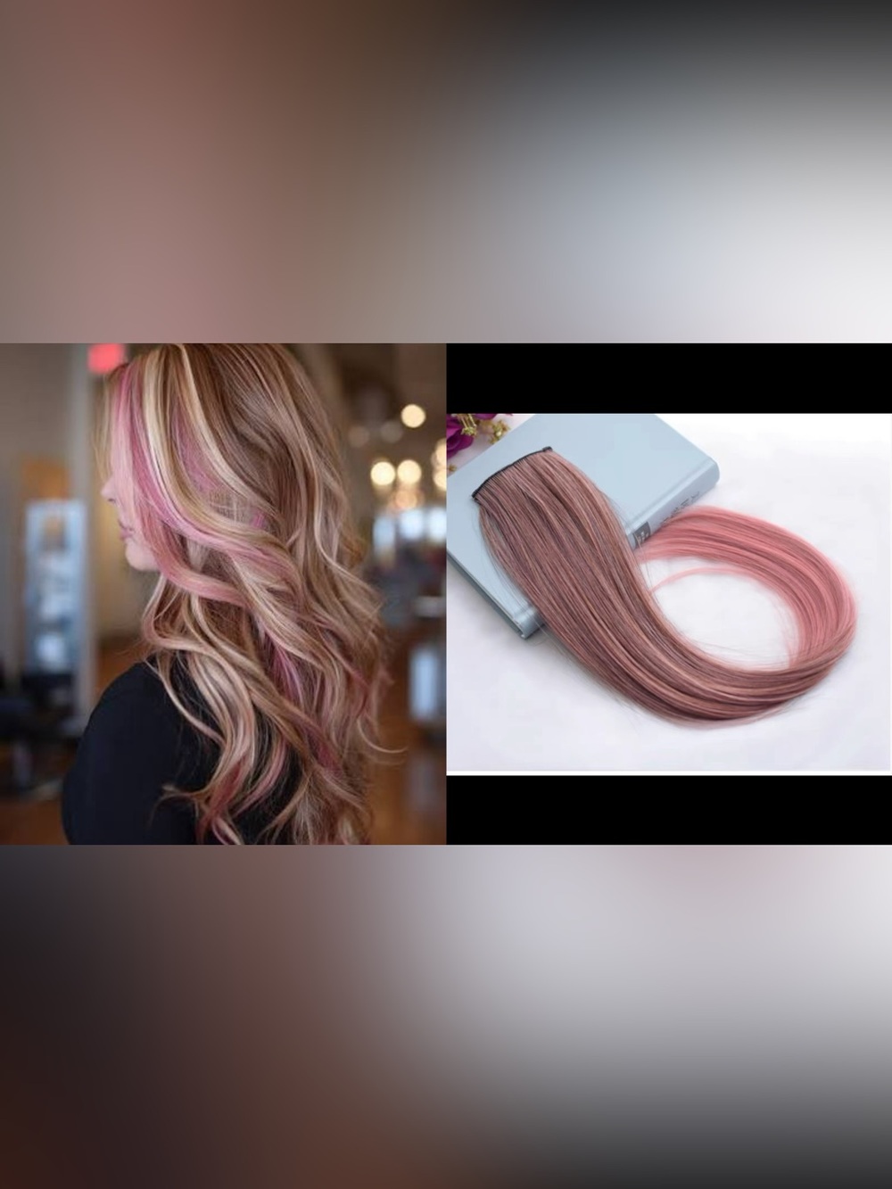 Pink Clip-In Hair Extension - Women Hair